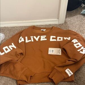 Wrangler Men's Tan Crewneck Sweater